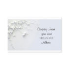 Weiße einfache Blume 3D entwarf Geschäfts-Karte