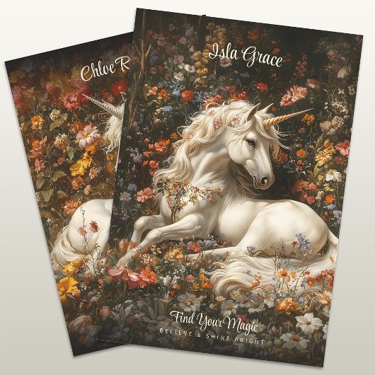 Weiße Einhorn Fantasy Fairytale Pferd Geschenkpapier Set
