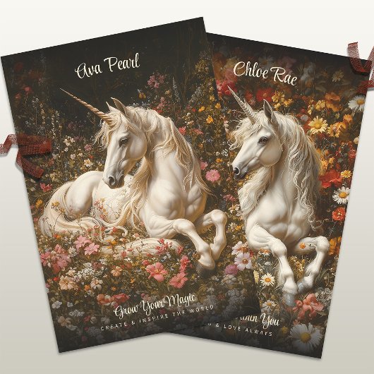 Weiße Einhorn Fantasy Fairytale Pferd Geschenkpapier Set