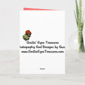 Weiße Einhorn Fantasy Kunst, Dichtung und Musik Karte (Rückseite)