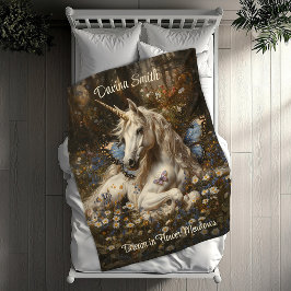 Weiße Einhornblume Schmetterling Wiese Blumenmuseu Fleecedecke