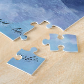 Weiße Einhornzucht auf dem Mond Puzzle (Seite)