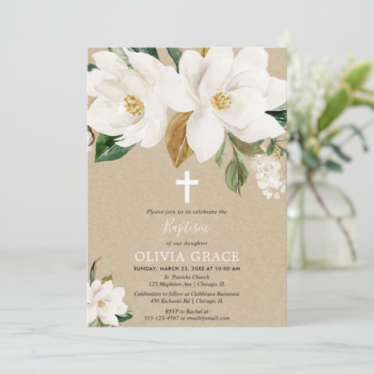 Weiße Einladung (Stehend Vorderseite)