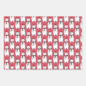 Weiße Eisbären Geschenkpapier Set (Vorderseite 3)