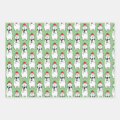 Weiße Eisbären Geschenkpapier Set (Vorderseite)