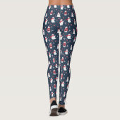 Weiße Eisbären Muster ID850 Leggings (Rückseite)