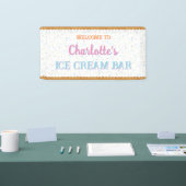 Weiße Eiscreme Banner (Messe)