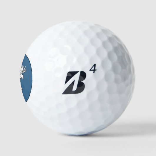 Weiße Elche Golfball (Logo)