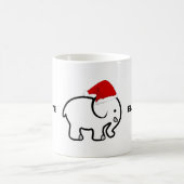 Weiße-Elefanten-Design-Kaffeetasse Kaffeetasse (Mittel)