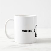Weiße-Elefanten-Design-Kaffeetasse Kaffeetasse (Links)