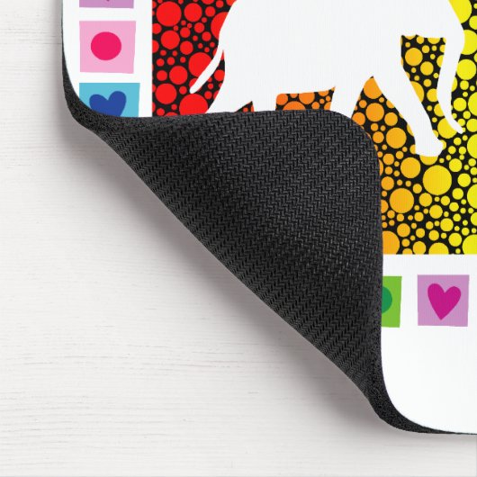 Weiße Elefanten Mousepad (Ecke)
