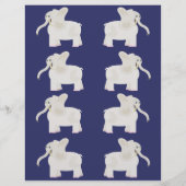 weiße Elefantenwrapping Sheets Flyer (Vorne)