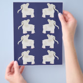 weiße Elefantenwrapping Sheets Flyer (Hand)