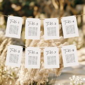 Weiße elegante Hochzeitstisch-Sitzkarte