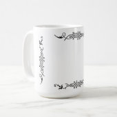 Weiße elegante kaffeetasse (Vorderseite Links)