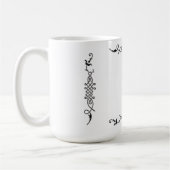 Weiße elegante kaffeetasse (Links)