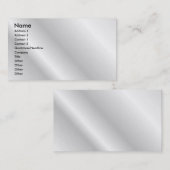 Weiße elegante Visitenkarte (Vorne/Hinten)