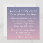 Weiße Eleganz Einladung (Rückseite)