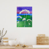 Weiße Elfenbäume Poster (Küche)