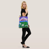 Weiße Elfenbäume Tasche (Am Model)