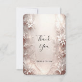 Weiße Elfenbeinblume Dankeschön-Karte Dankeskarte (Vorderseite)