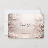 Weiße Elfenbeinblume Dankeschön-Karte Dankeskarte (Vorderseite)