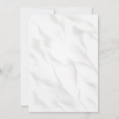 Weiße Elfenbeinblume Rahmen islamische muslimische Einladung (Rückseite)