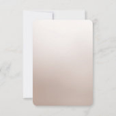 Weiße Elfenbeinblume RSVP Karte (Rückseite)