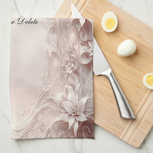 Weiße Elfenbeinküche Handtücher (Viertel Falte)