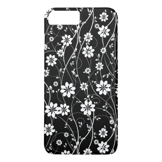 Weiße empfindliche Blume Case-Mate iPhone Hülle (Rückseite)