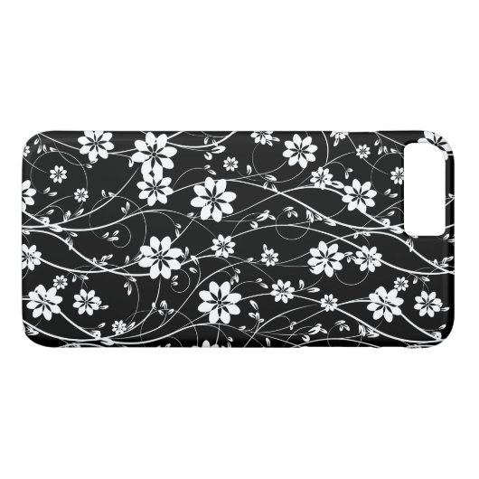 Weiße empfindliche Blume Case-Mate iPhone Hülle (Rückseite (Horizontal))