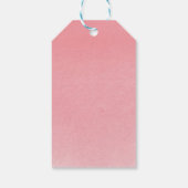 Weiße empfindliche Blume Geschenkanhänger (Rückseite)