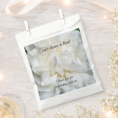 Weiße Englische Rose schließen Gefälligkeitstasche Geschenktütchen (Ausgeschnitten)