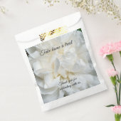 Weiße Englische Rose schließen Gefälligkeitstasche Geschenktütchen (Versiegelt)