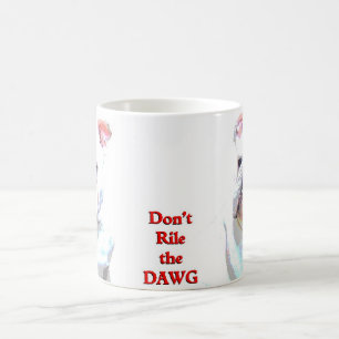 Weiße englische Tasse der Bulldogge 3