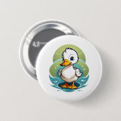weiße Ente Button (Vorne & Hinten)