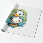 weiße Ente Geschenkpapier (Ungerollt)