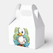 weiße Ente Geschenkschachtel (Rückseite)