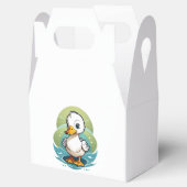 weiße Ente Geschenkschachtel (Geöffnet)