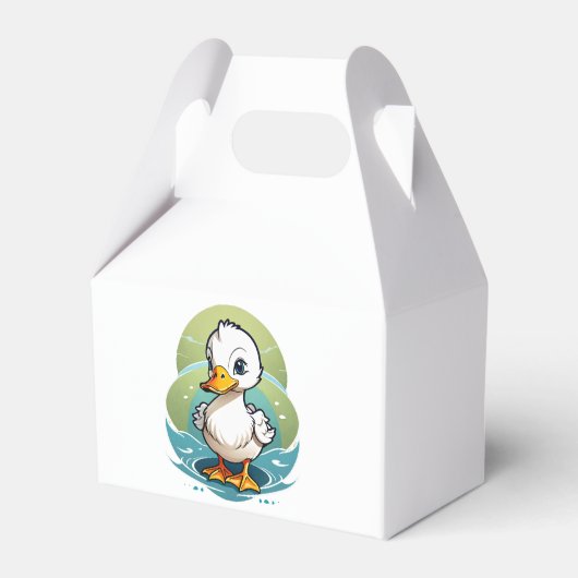 weiße Ente Geschenkschachtel (Vorderseite)