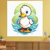weiße Ente Leinwanddruck (Insitu (Wohnzimmer))