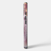 Weiße Ente mit rosa Pelzmatte Case-Mate iPhone Hülle (Rückseite / Links)