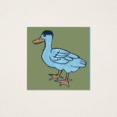 Weiße Ente mit schwarzem Kopf (Vorderseite)