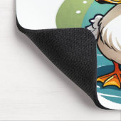 weiße Ente Mousepad (Ecke)