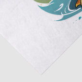weiße Ente Seidenpapier (Detail)