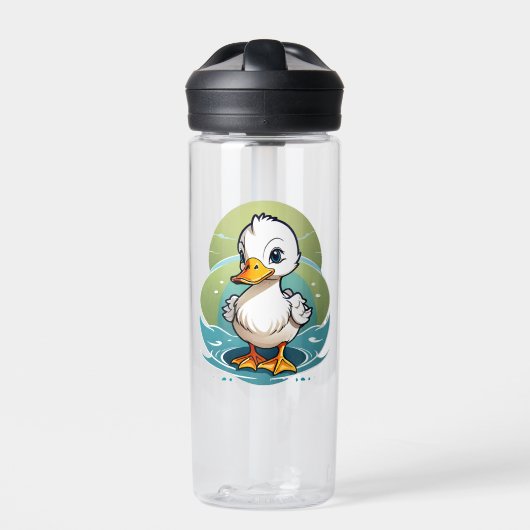 weiße Ente Trinkflasche (Vorderseite)