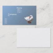 Weiße Ente Visitenkarte (Vorne/Hinten)