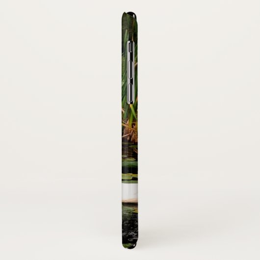 Weiße Enten, Lilienpads, Fesseln, Seeufer Case-Mate iPhone Hülle (Hinten/Links)