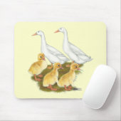 Weiße Enten und Enkeln Mousepad (Mit Mouse)