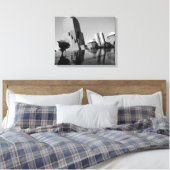 Weiße Erinnerungsrose Leinwanddruck (Insitu (Schlafzimmer))